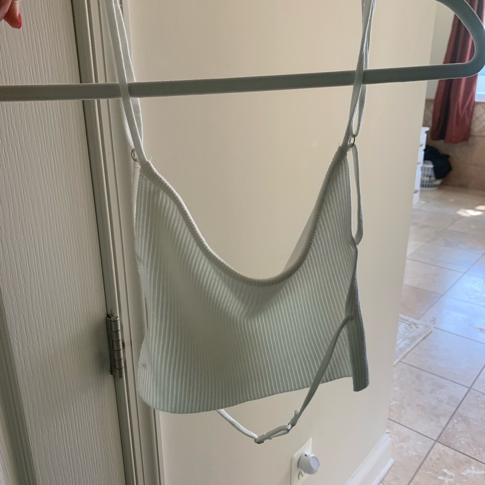 EDIKTED white ribbed backless top